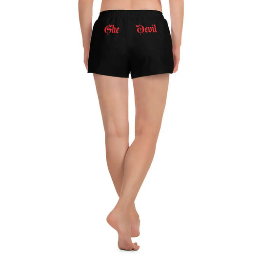 Womens -Athletic shorts - She-devil - The Several Devils - Black