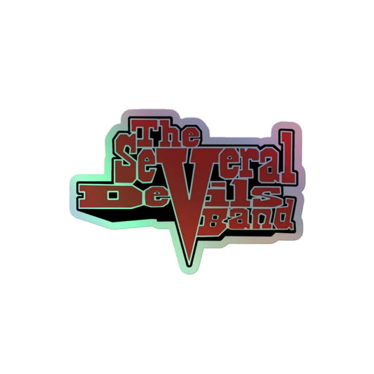 TSD Red Logo Holographic Sticker The Several Devils Official Store